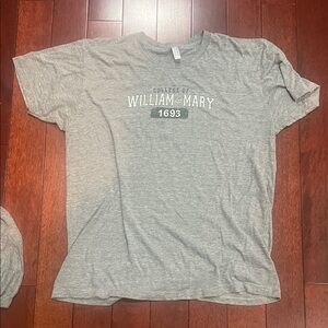 William and Mary, the track shirt, American apparel XL Gray College T-Shirt